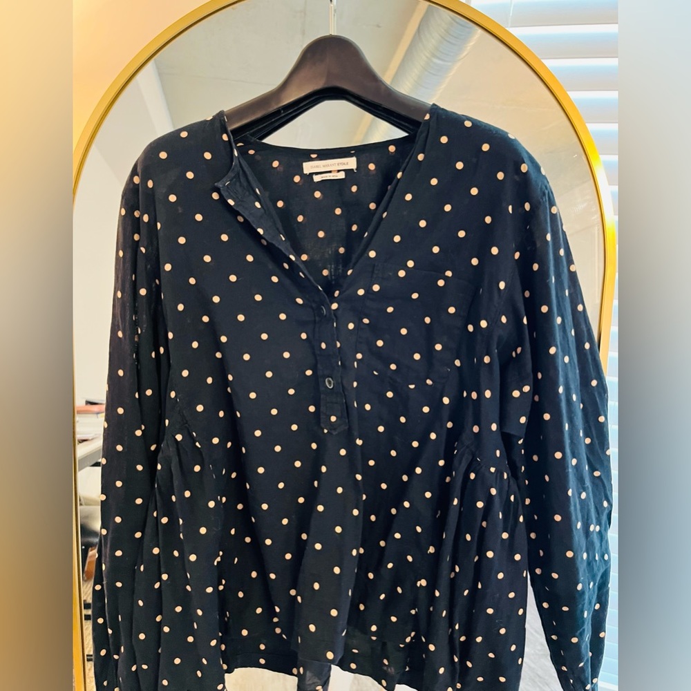ISABEL MARANT ETOILE polka dot Melany blouse